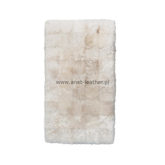 NATURAL DESIGNER RUG WHITE SHORN